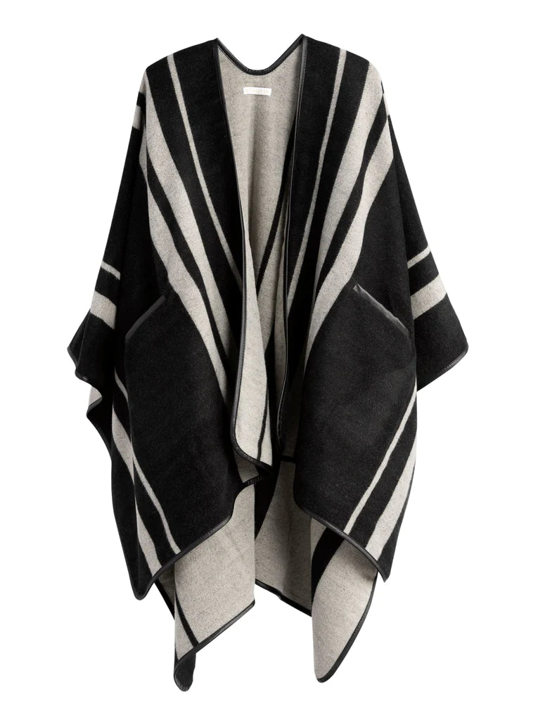 SHIRALEAH JUNIPER CAPE, BLACK