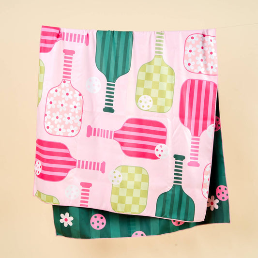 XL Quick-Dry Beach Towel-Pickleball Party - Bella Boutique