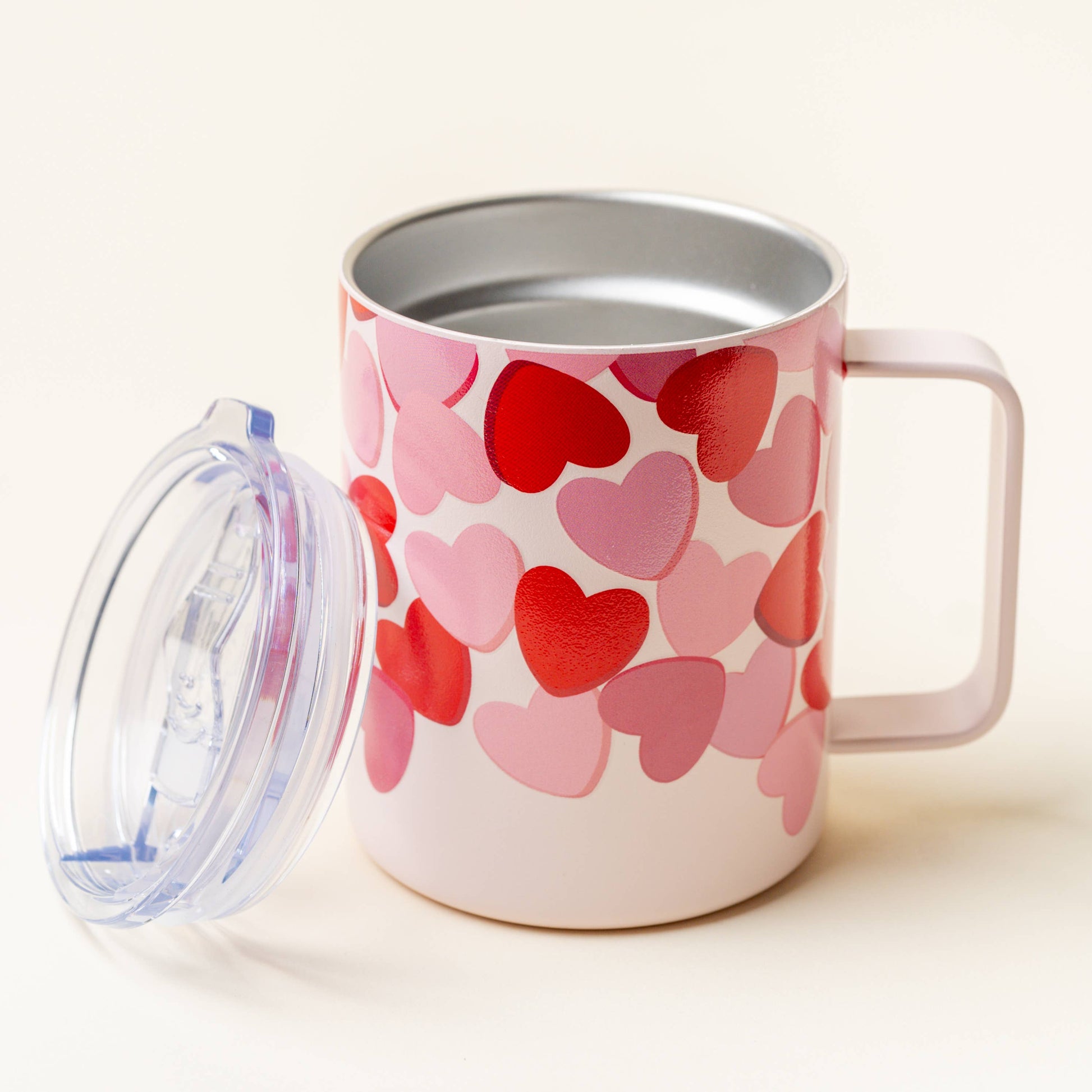14 oz Insulated Mug-Blushing Hearts - Bella Boutique