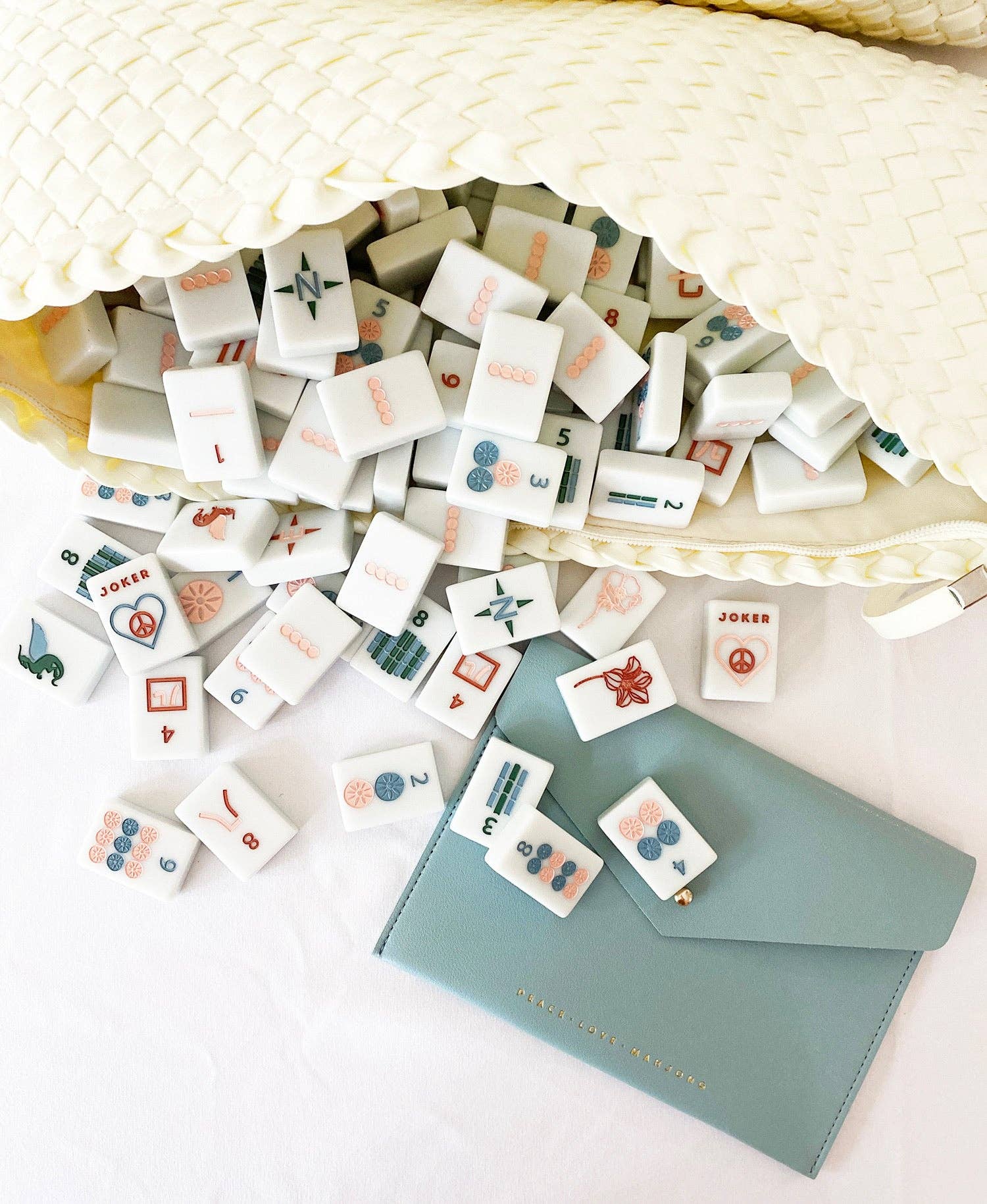 Woven Mahjong Carryall - Bella Boutique