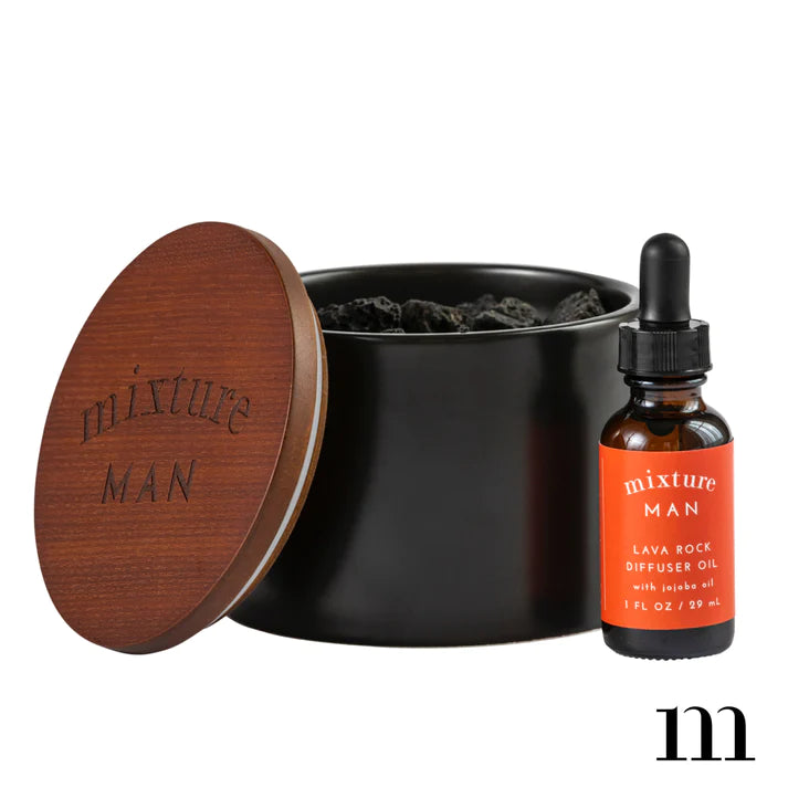Mixture Man Lava Rock Diffuser - Cobalt