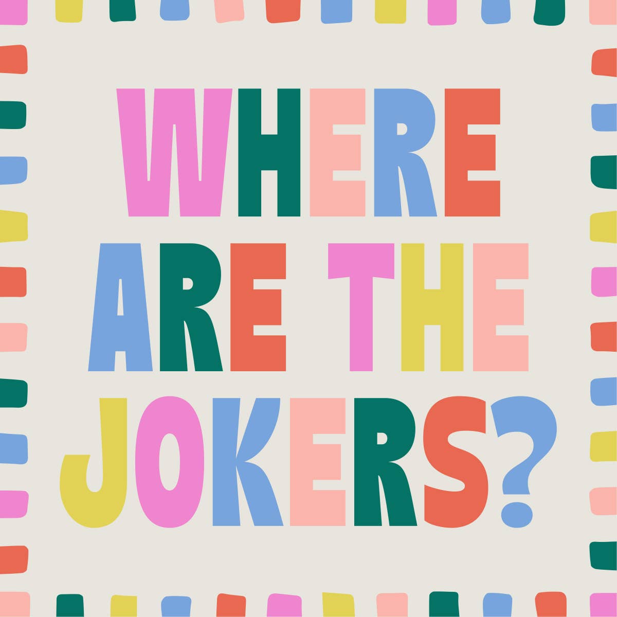 Mahjong Cocktail Napkin | Jokers