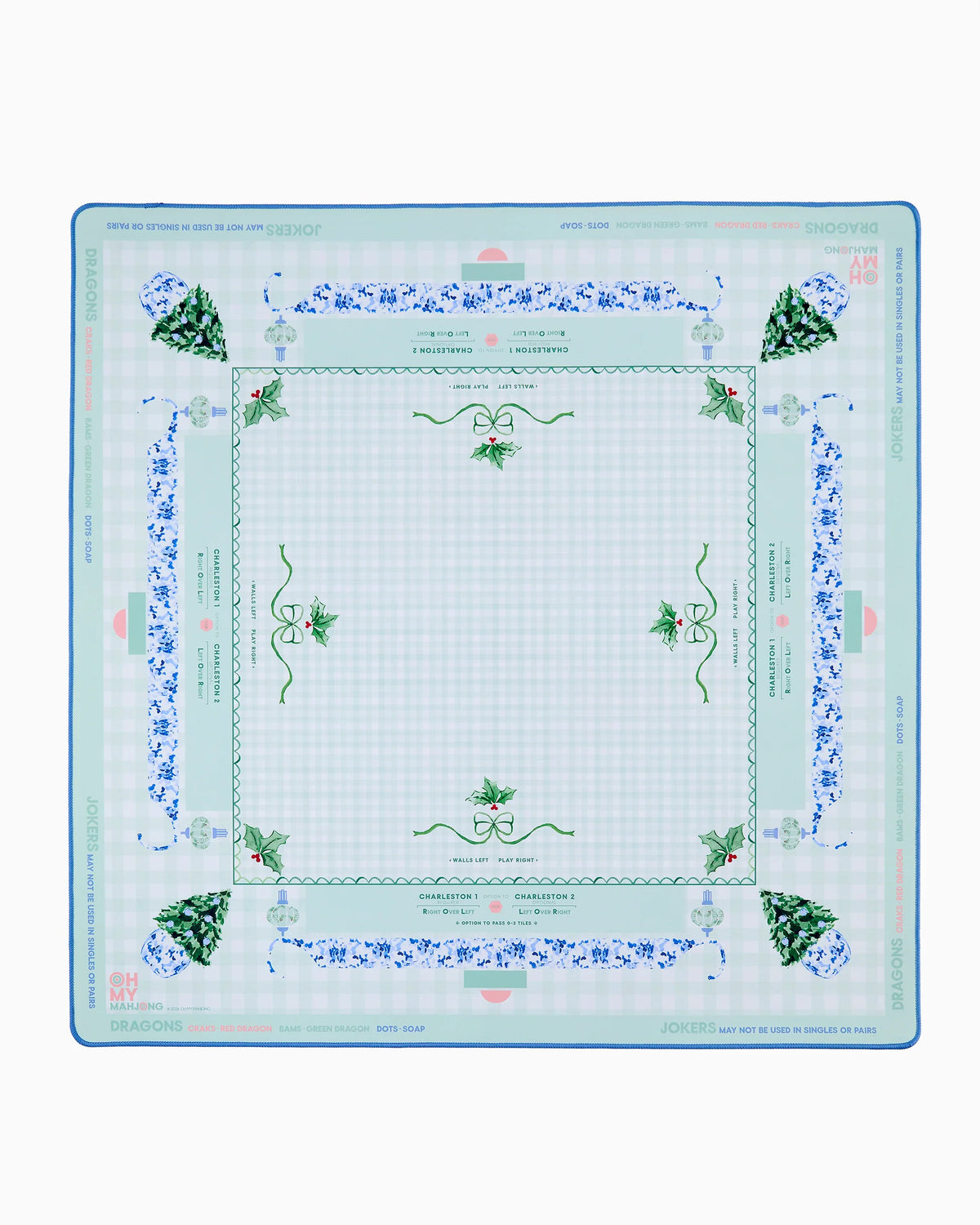 Holly Jolly Oh My Mahjong Mat