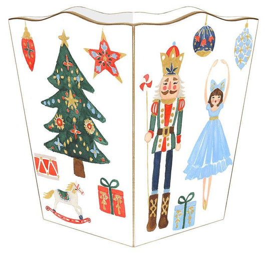 WB8840-Nutcracker Suite Wastepaper Basket - Bella Boutique