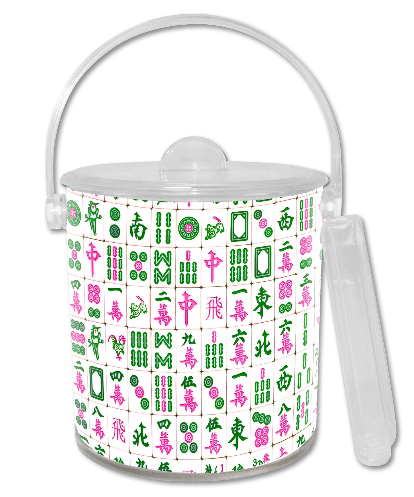 IB6660-Pink and Green Ice Bucket - Bella Boutique