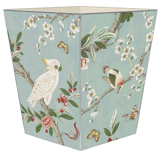 WB8605 - Birds & Bloom Wastepaper Basket - Bella Boutique