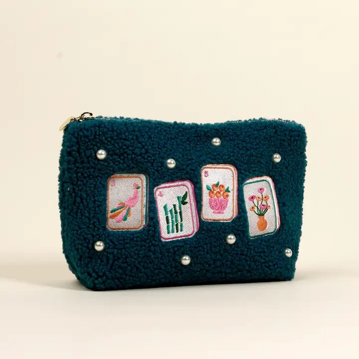 Mahjong Teddy Pouch - Bella Boutique