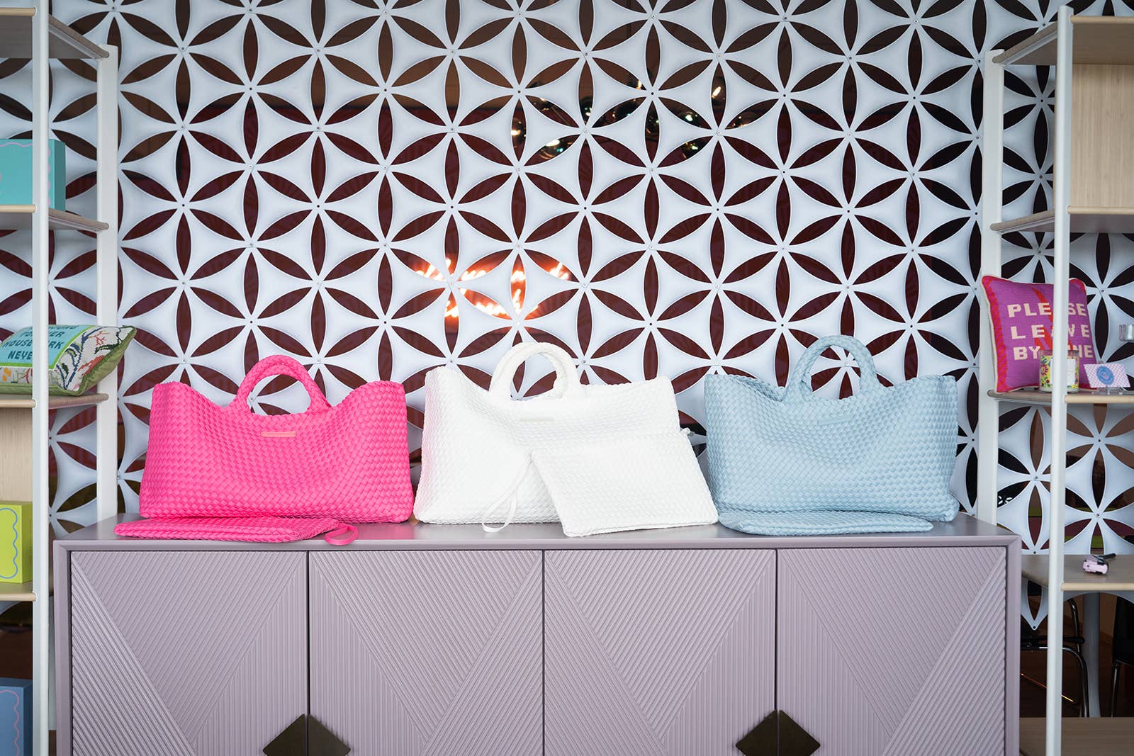 Woven Mahjong Carryall - Bella Boutique