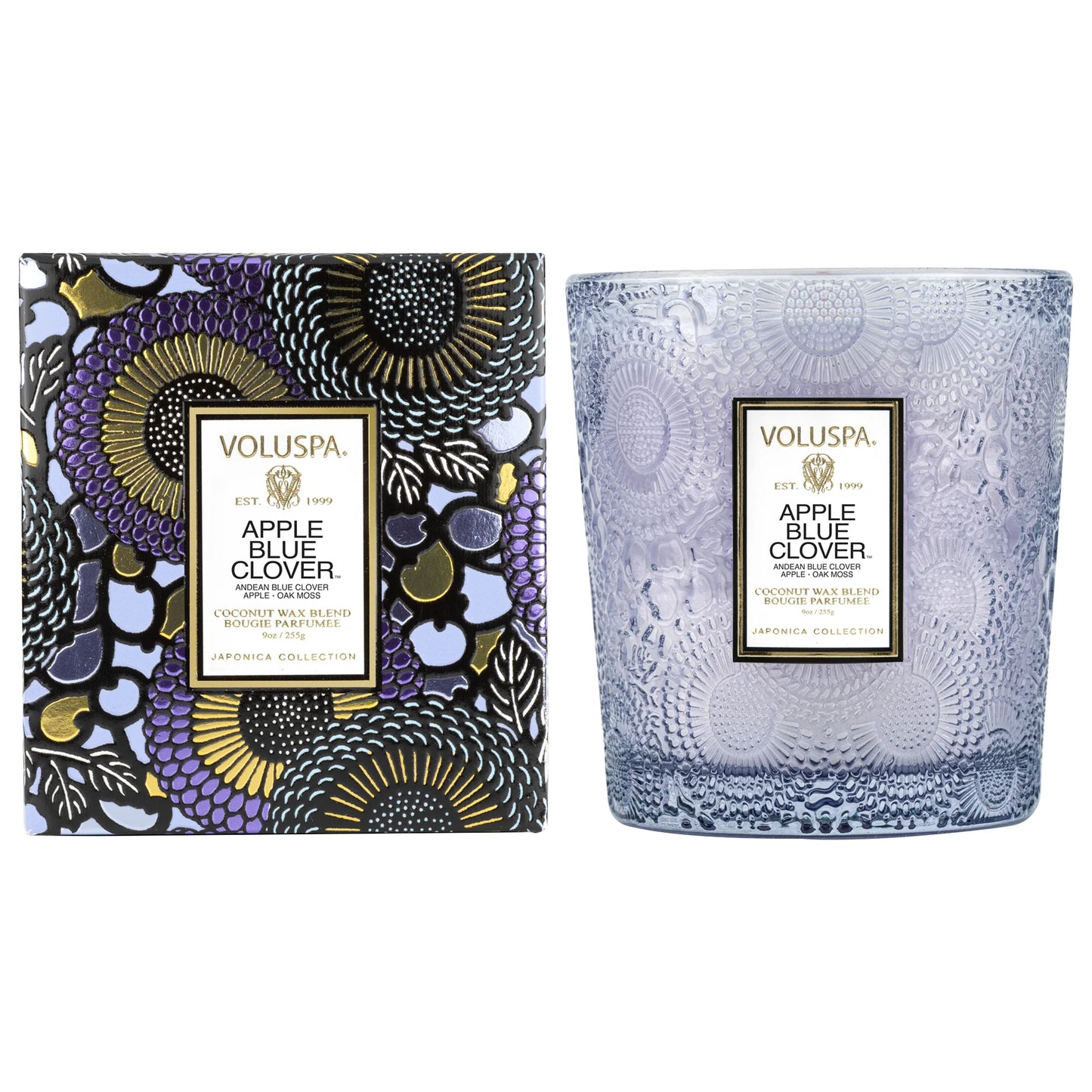 Apple Blue Clover 9oz Candle - Bella Boutique