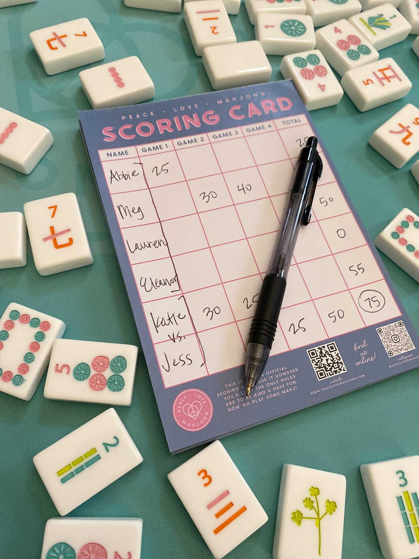Mahjong Scoring Notepad - Bella Boutique