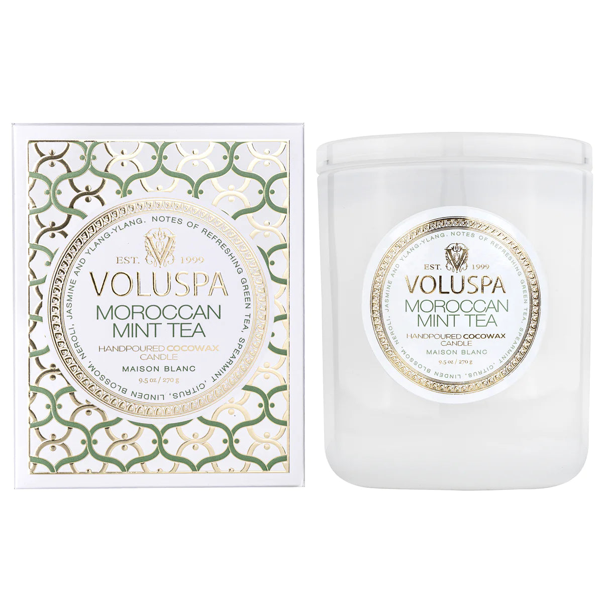 Voluspa Moroccan Mint Tea 9.5 OZ Candle