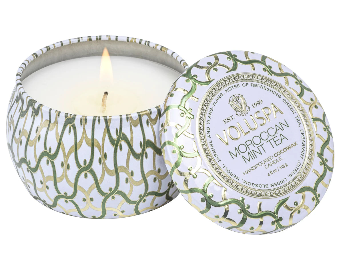 Voluspa Moroccan Mint Tea Mini Tin Candle