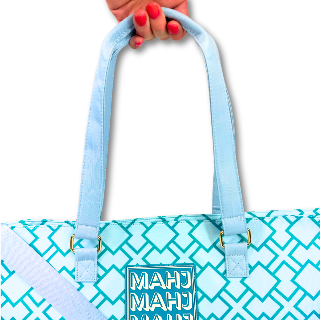 Premium Mahjong Tote Bag | Zipper, Perfect Width and Height | Carry All your Mah Jongg Accessories