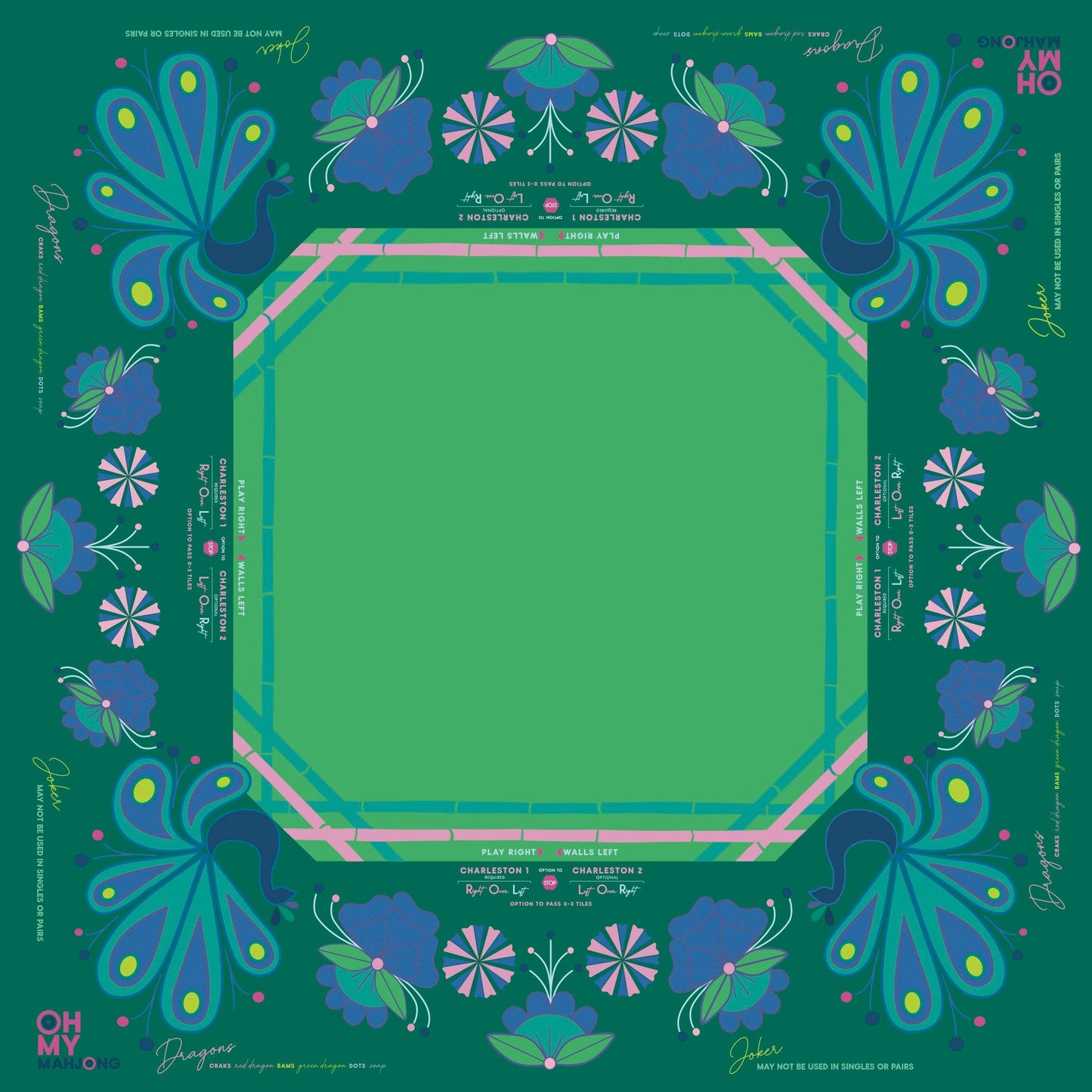Birdie Mat Oh My Mahjong Mat - Bella Boutique