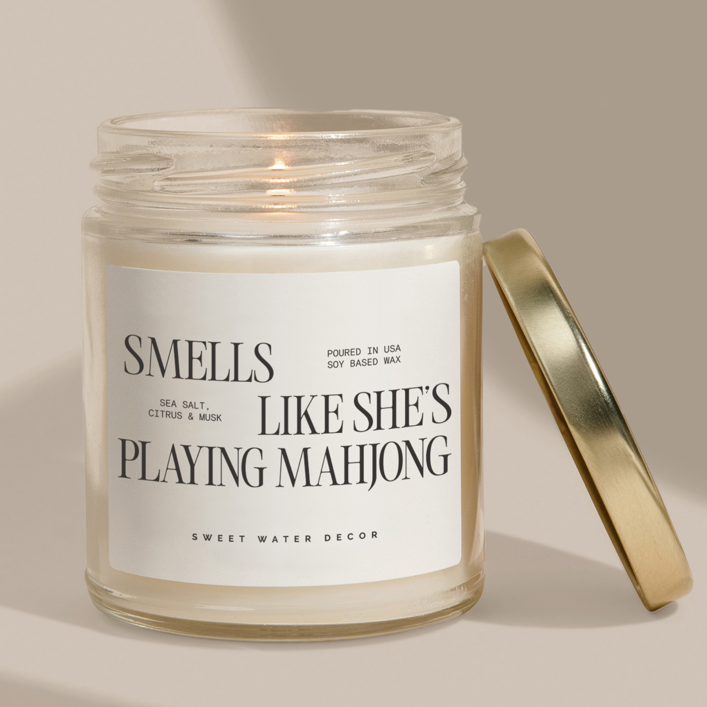 *NEW* Smells Like She's Playing Mahjong 9 oz Soy Candle - Bella Boutique