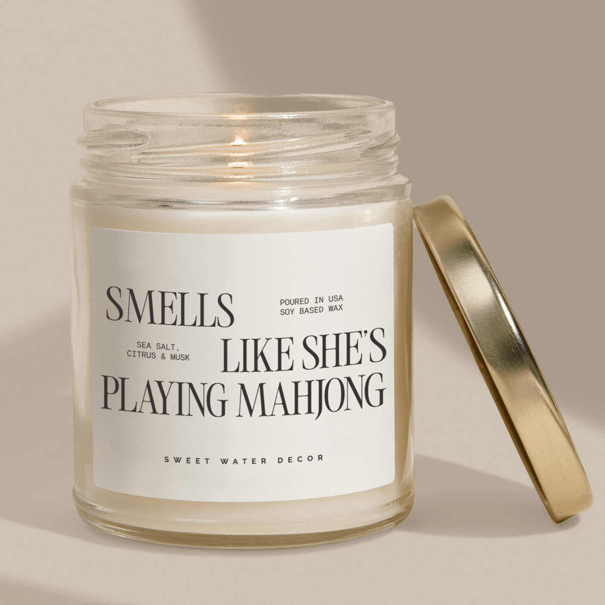 *NEW* Smells Like She's Playing Mahjong 9 oz Soy Candle - Bella Boutique