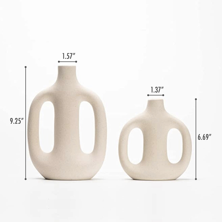 Ceramic Pampas Vases - Small