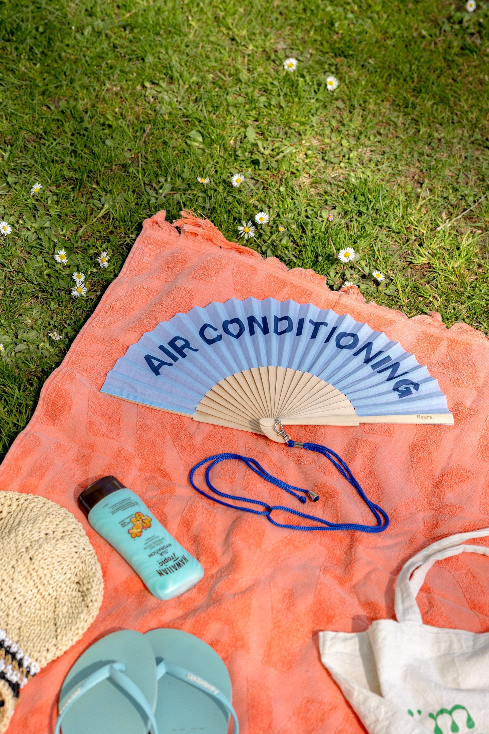 "Air Conditioning" Hand Fan - Bella Boutique