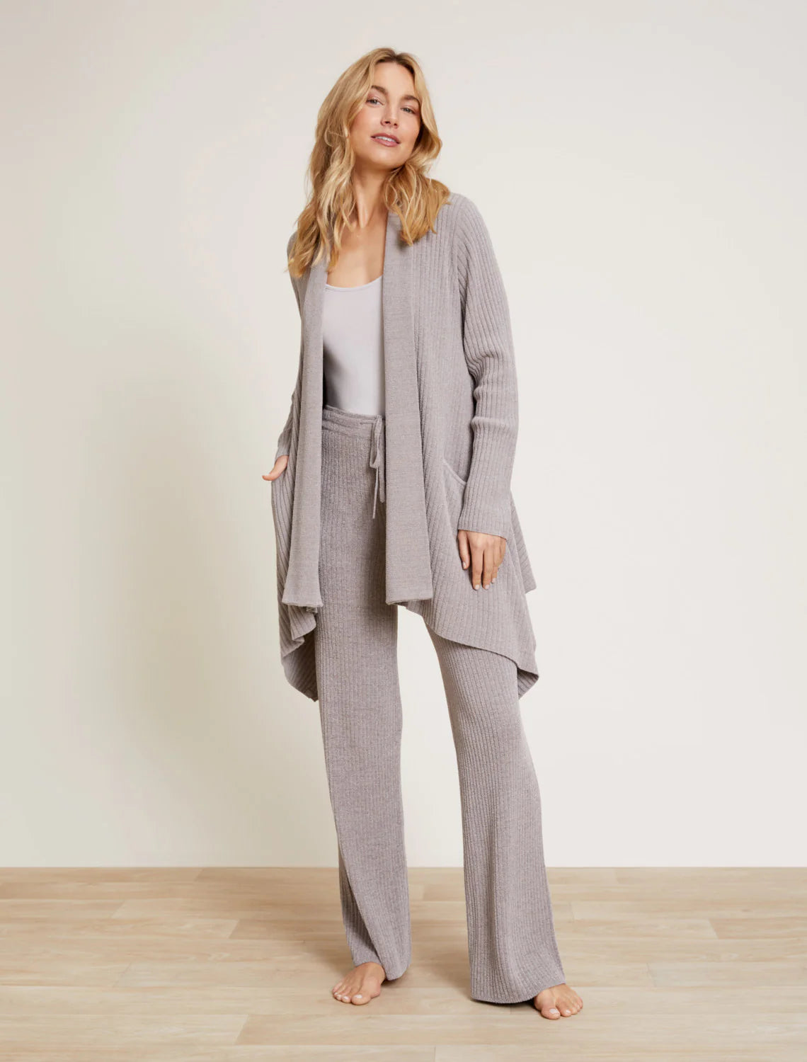 Barefoot Dreams CCUL Draped Shawl Collard Cardi