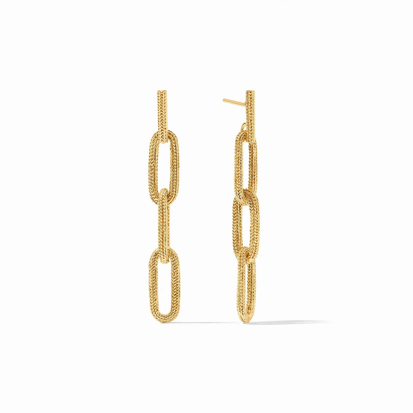Cheval Paperclip Link Earring Gold - Bella Boutique
