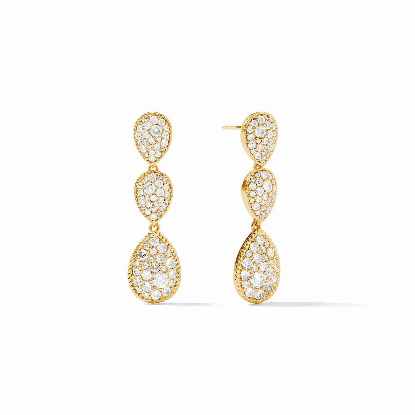 Luna Teardrop Teir Earring - Bella Boutique