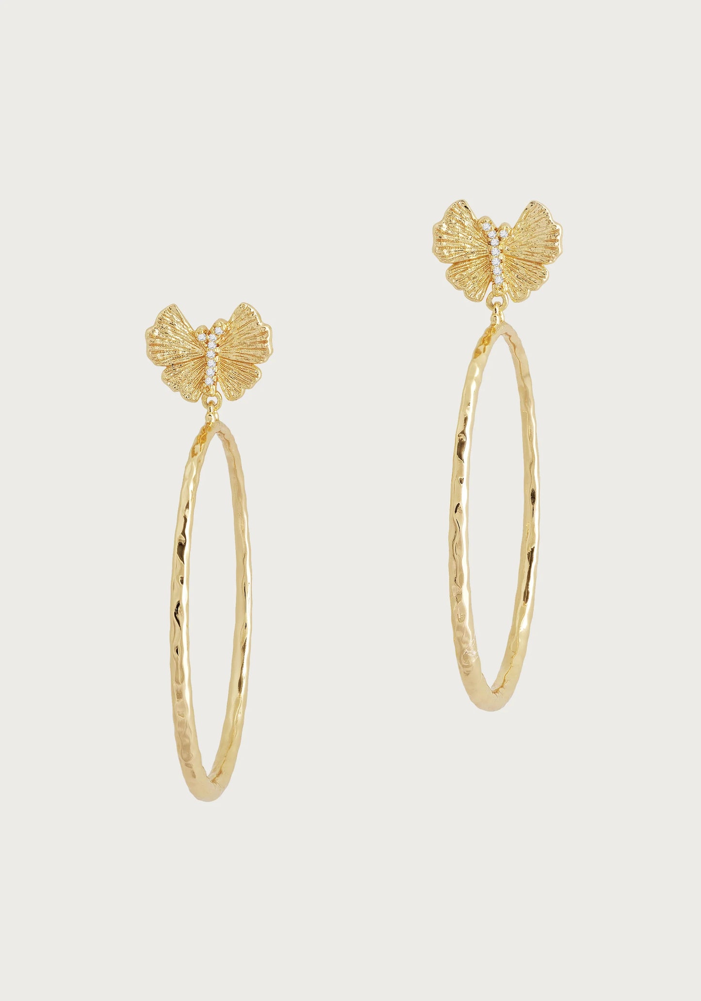 Butterfly Single Hoop Earring - Bella Boutique