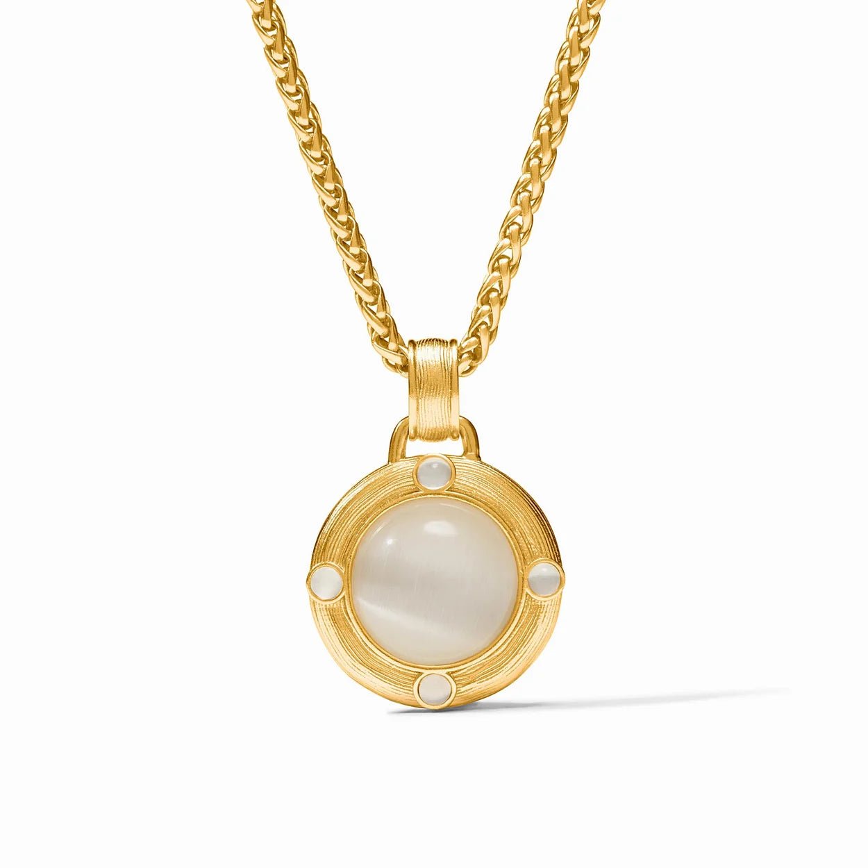 Cobblestone Demi Necklace Ivory Cat's Eyes OS - Bella Boutique