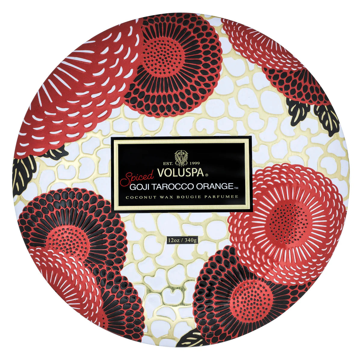 Voluspa Goji Tarocco Orange 3 Wick Pedestal Candle