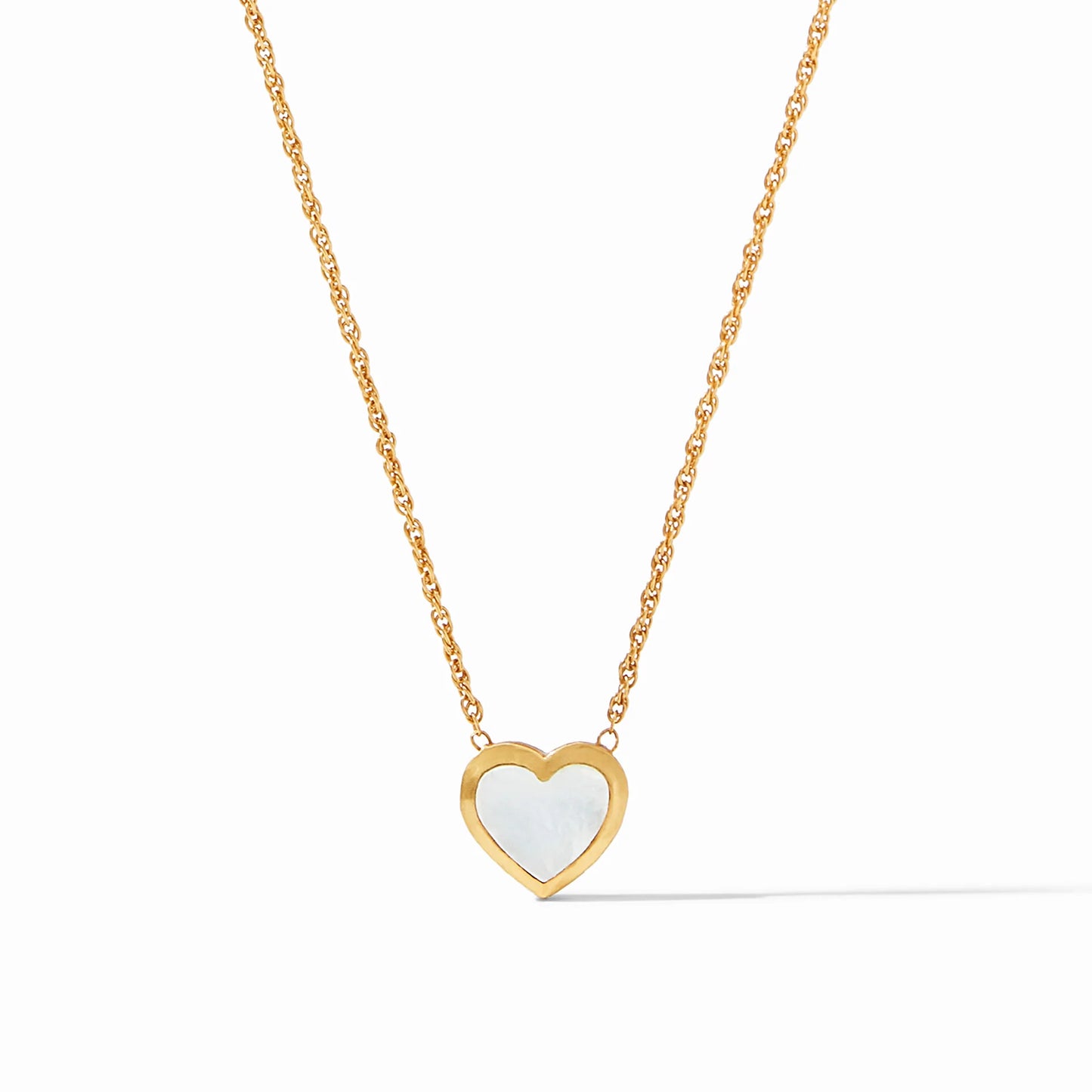 Julie Vos Heart Solitaire Necklace