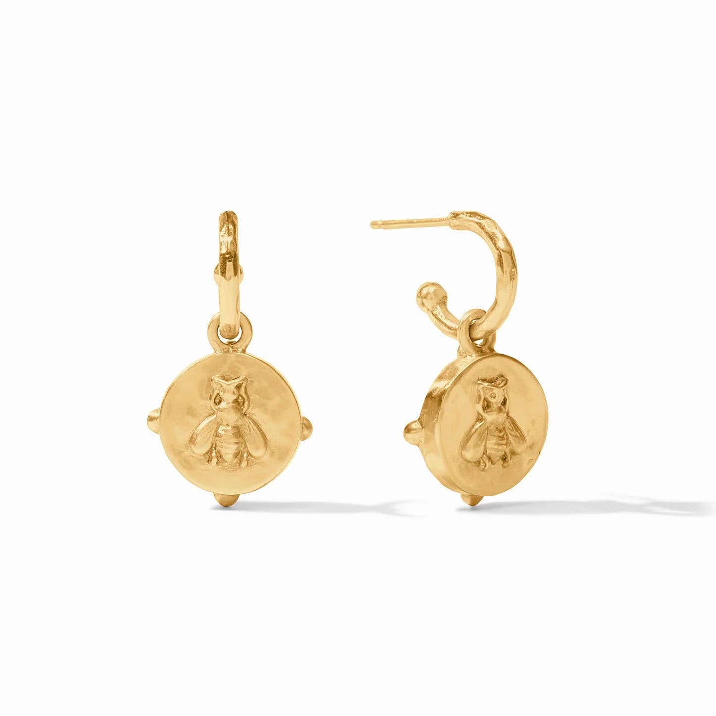 Honeybee Hoop Charm Earring - Bella Boutique