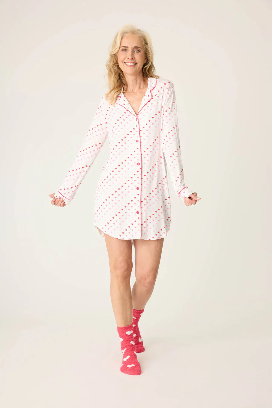 Nightshirt Day Dream Hearts - Bella Boutique