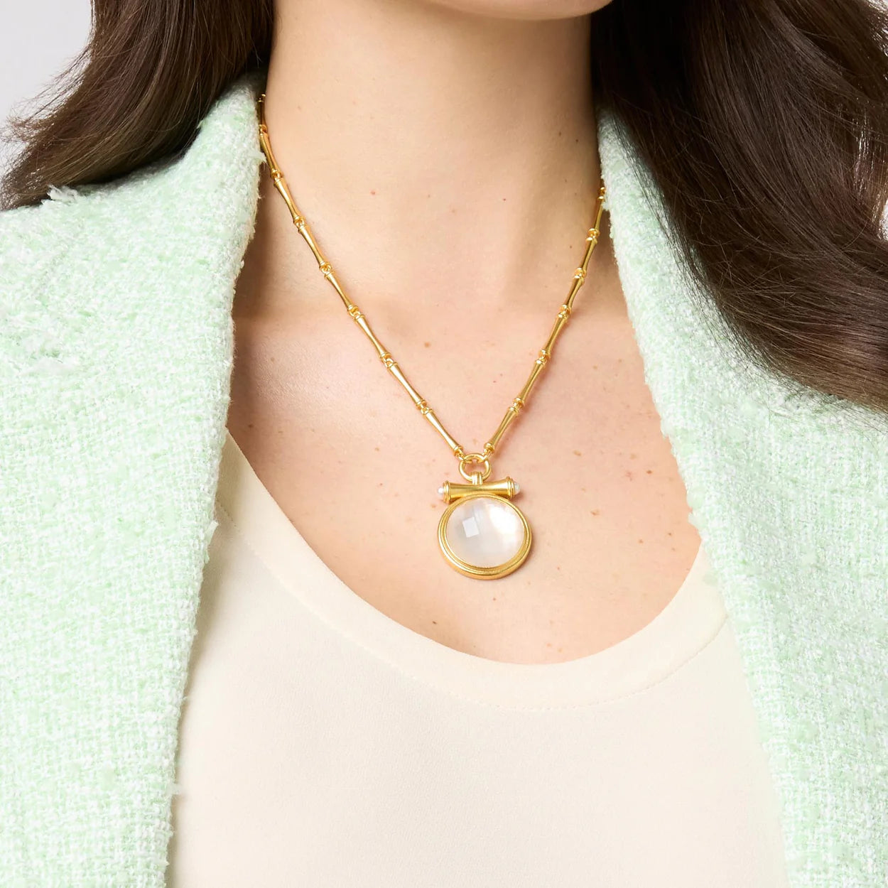 Bamboo Link Necklace - Bella Boutique