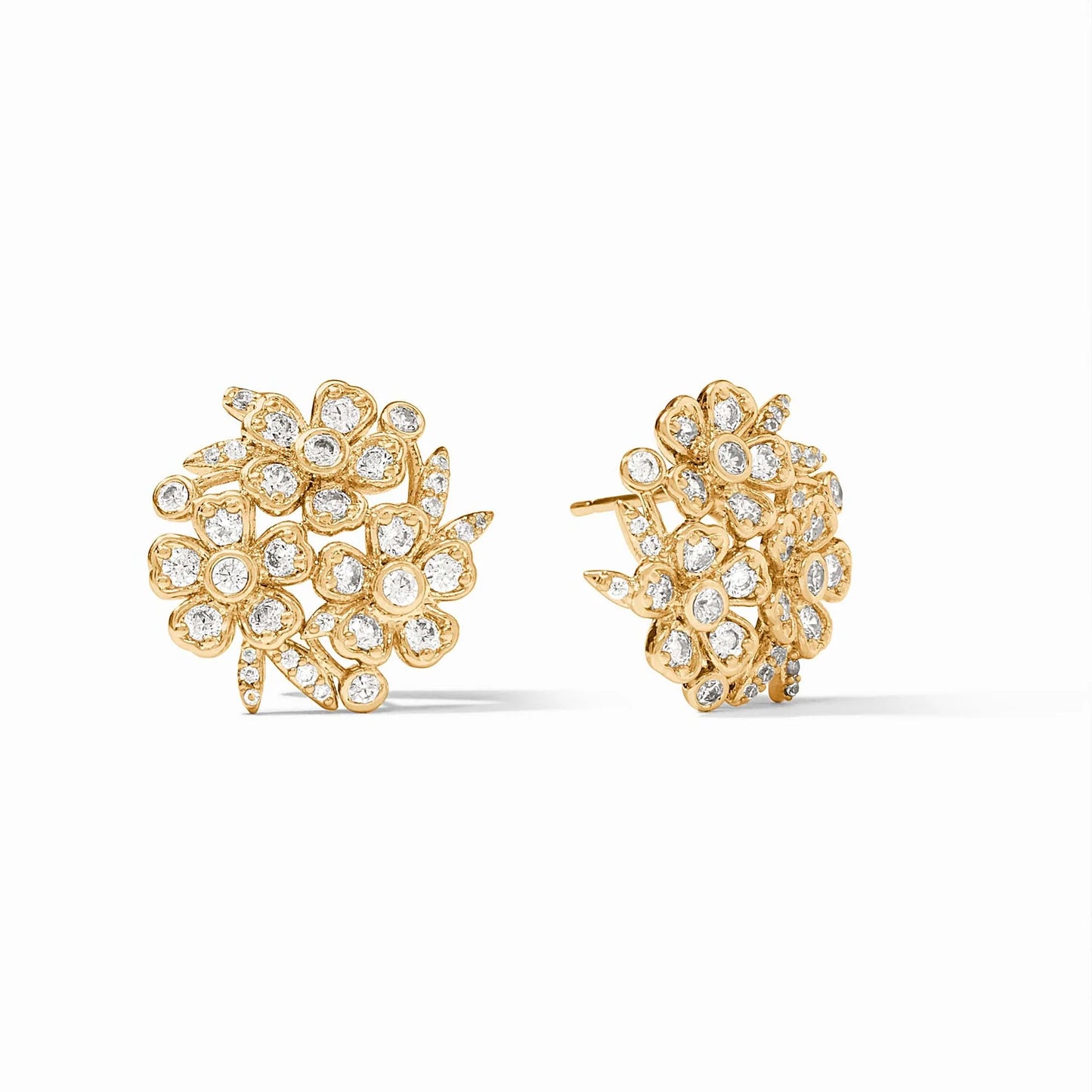 Laurel Statement Stud - Cubic Zirconia - Bella Boutique