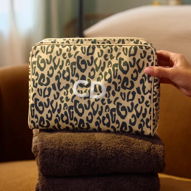 Weezie Leopard Cosmetic Bag - Bella Boutique