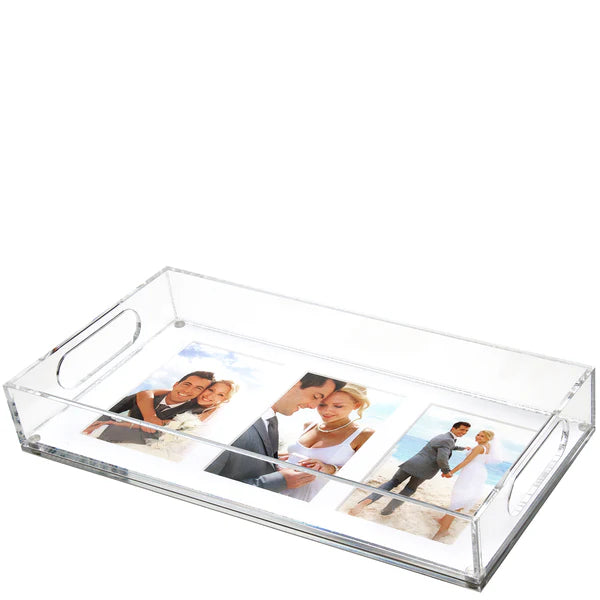PHOTO TRAY 16" X 8" FOR THREE 5" X 7" PHOTOS - Bella Boutique