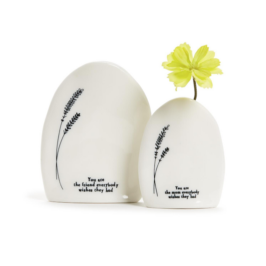 Oval Sayings Vase - Bella Boutique