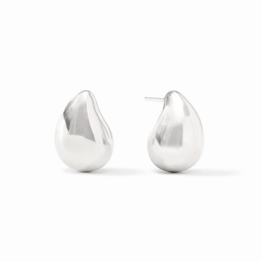 Wave Earring Silver Small - Bella Boutique