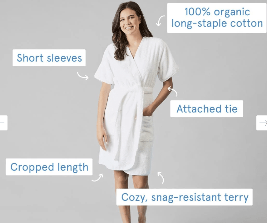 Women's Short Signature Robe - Bella Boutique