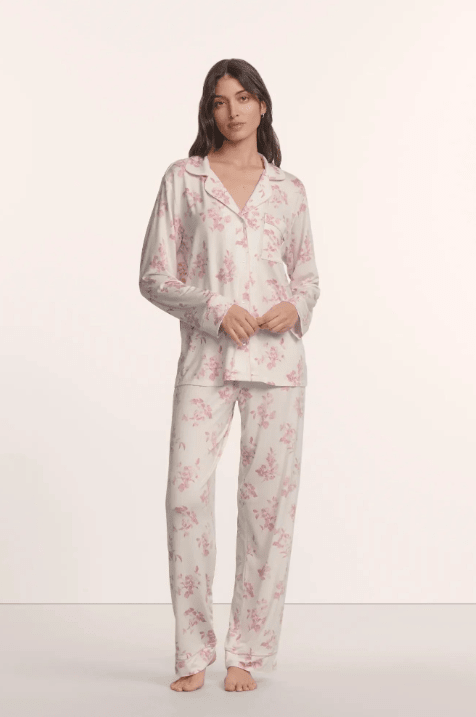 Gisele Rose Garden Cameo Pink Pajama Set - Bella Boutique