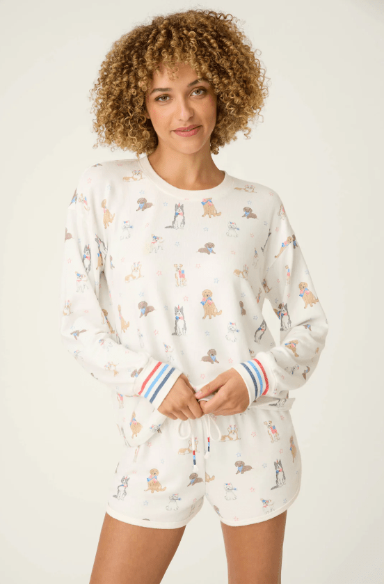 Red White and Woof Pajama Set - Bella Boutique