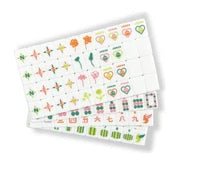 Peace Love Mahjong Tavel Tiles Vibrant Vibes Whtie - Bella Boutique