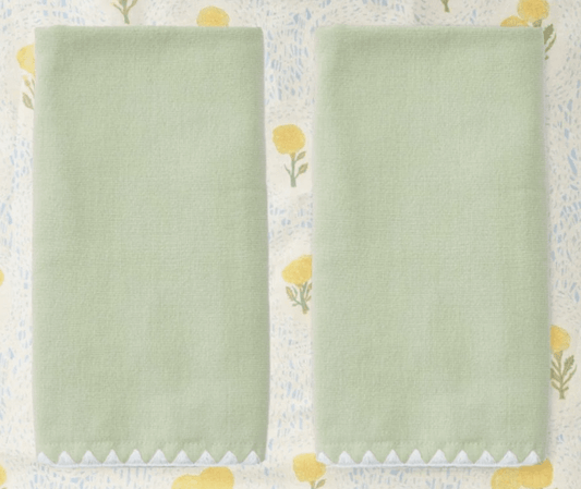 Weezie Stitched Edge Powder Bath Towels - Bella Boutique