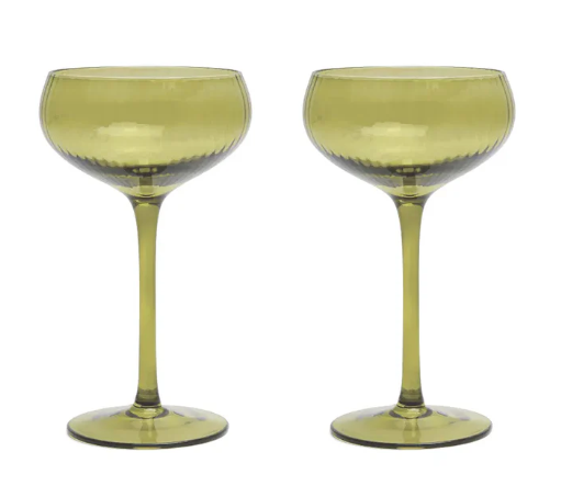 The Lou Coupe Glass Set of Two