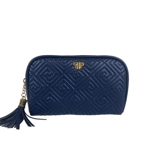 Small Makeup Bag - Greek Navy - Bella Boutique