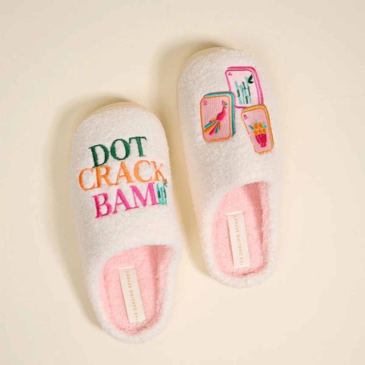 Fuzzy Slipper Dot Crack Bam - Bella Boutique