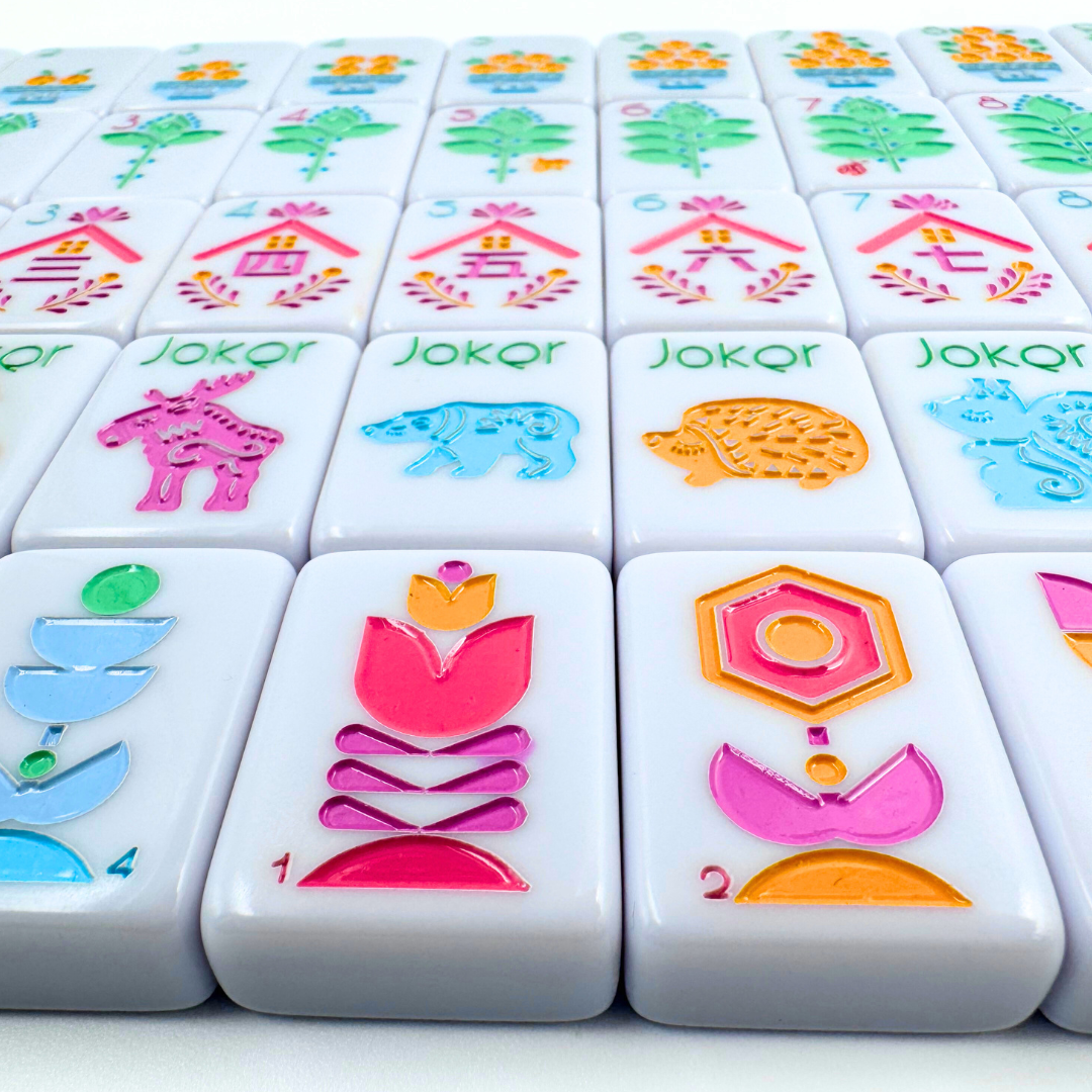 THE SCANDINAVIAN FOLK ART SERIES | Mahjong with Nordic Style - Bella Boutique