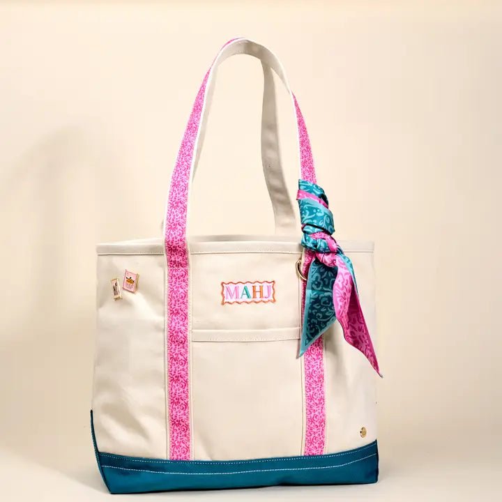 The Darling Canvas Tote Mahjong - Bella Boutique