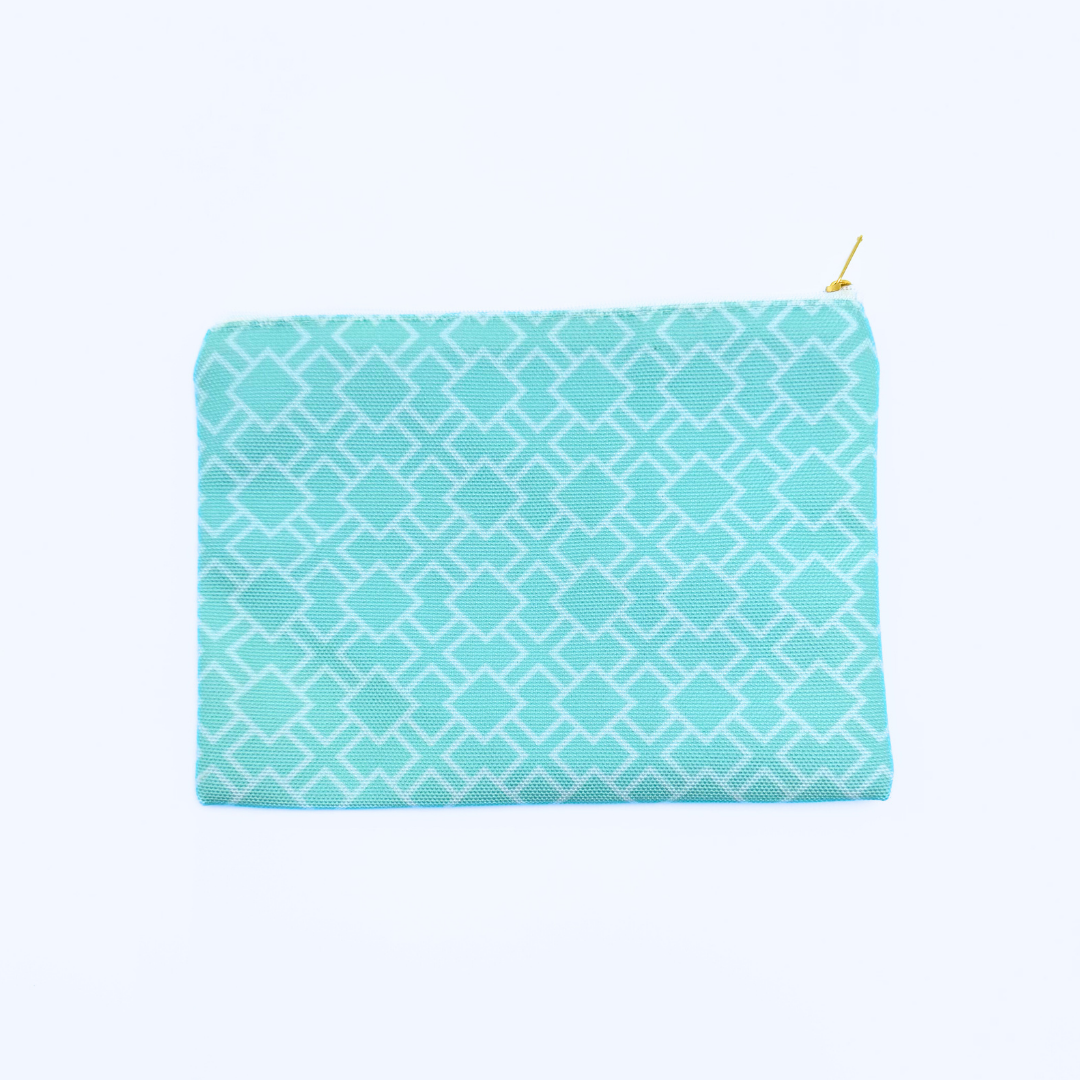 Mahjong Card & Accessory Bag | Turquoise Mahj Mahj Mahj