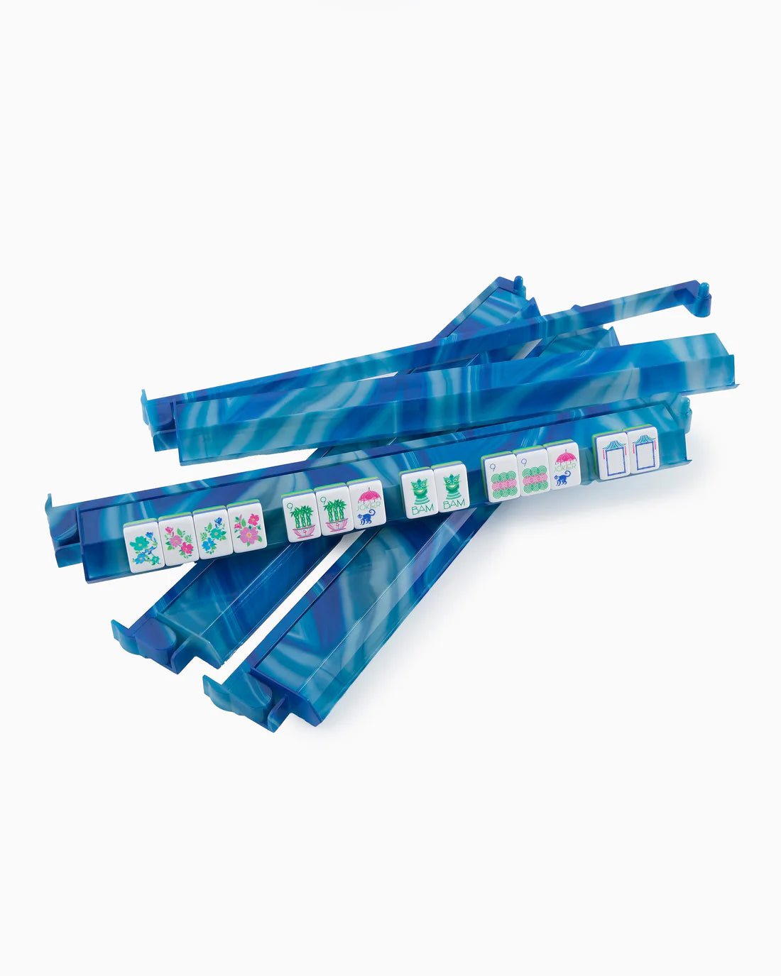 Blue Lace Agate Racks and Pushers Oh My Mahjong - Bella Boutique