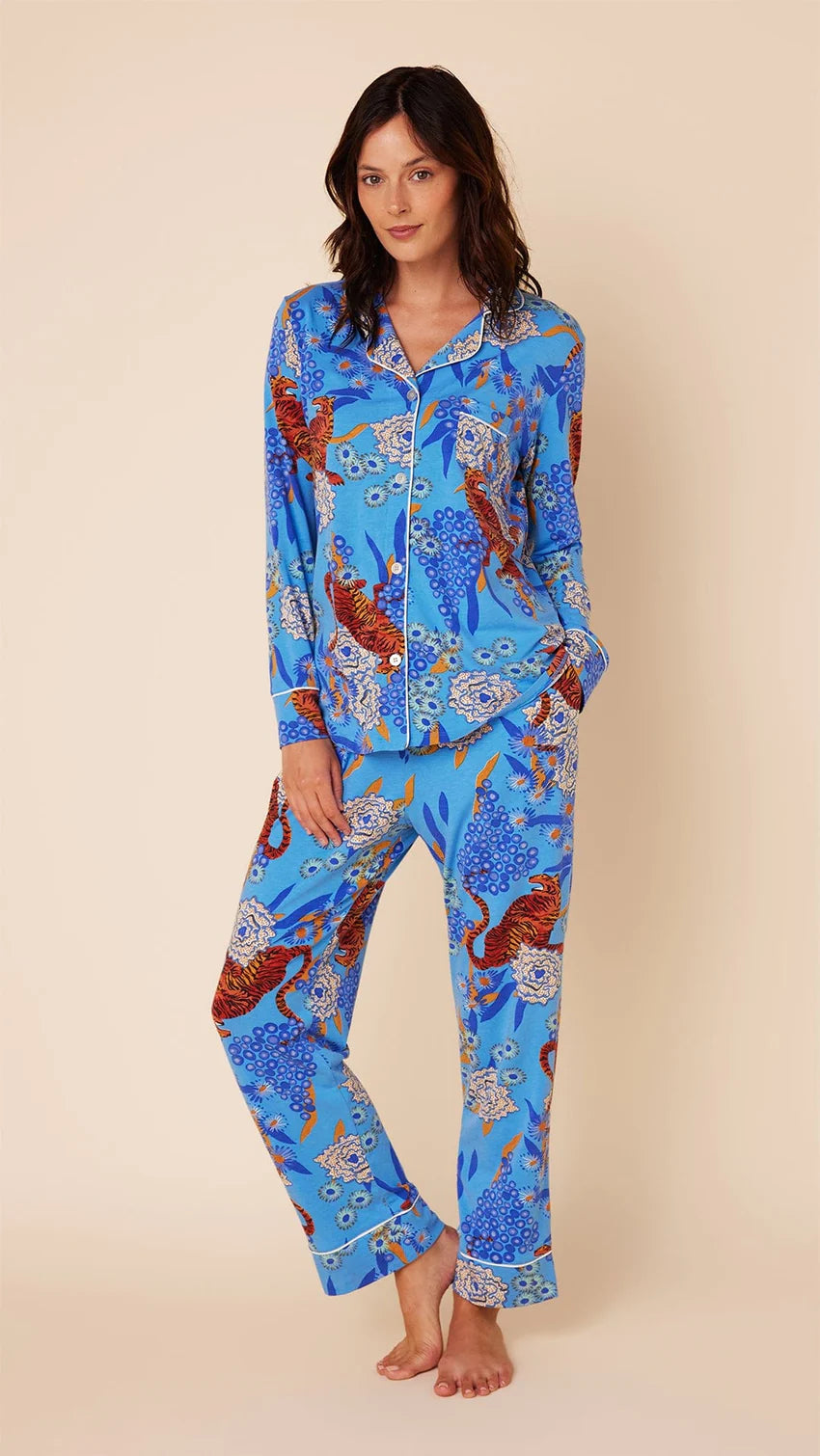 Cats Pajamas Tigress Pima Knit Pajama